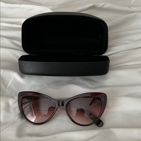 Salvatore Ferragamo Accessories - Salvatore Ferragamo Burgundy Cat Eye Sunglasses